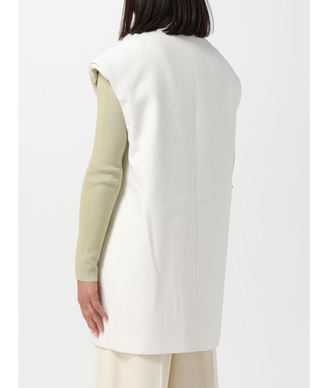 JIL SANDER Белый жилет, фото 4
