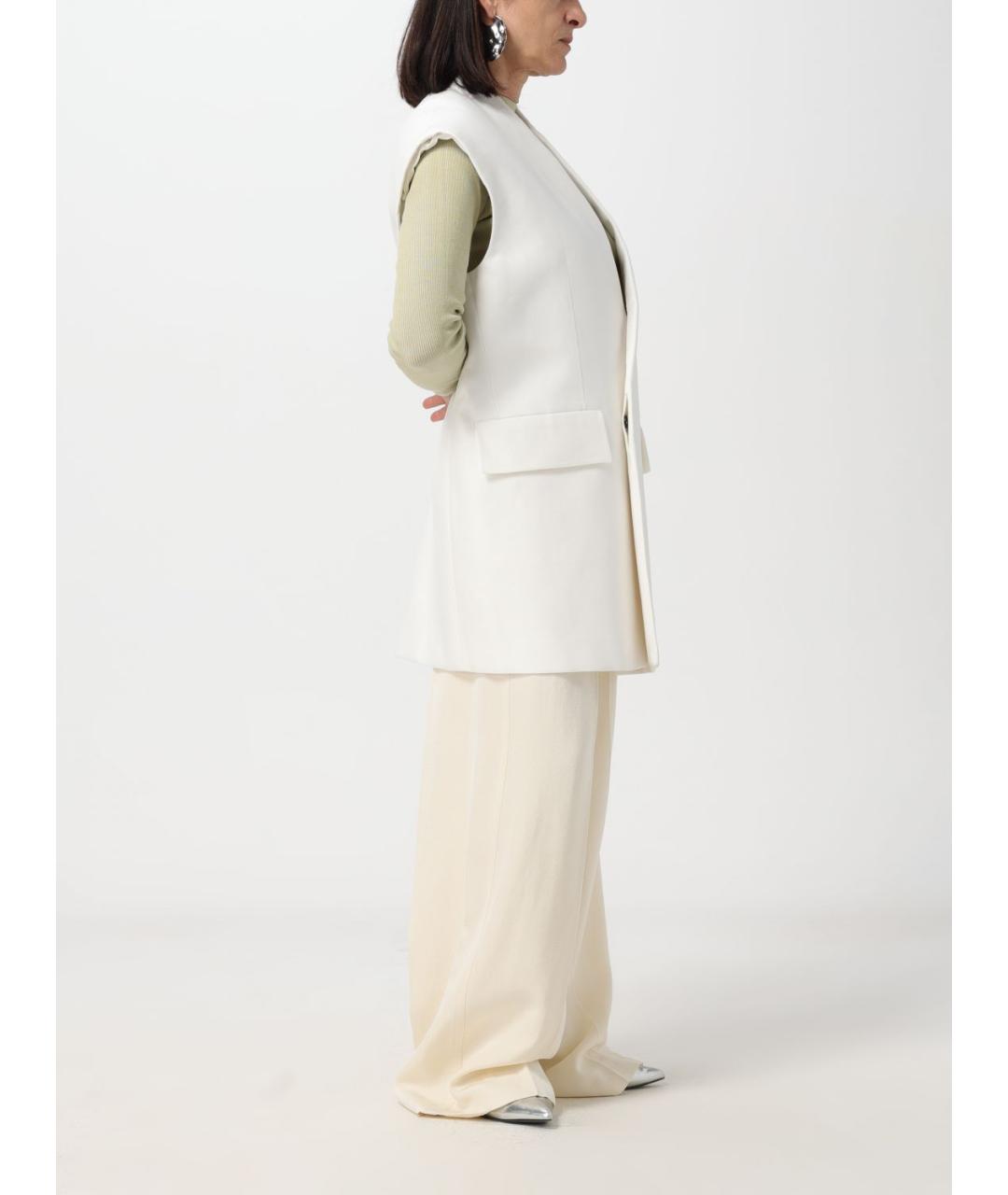 JIL SANDER Белый жилет, фото 3
