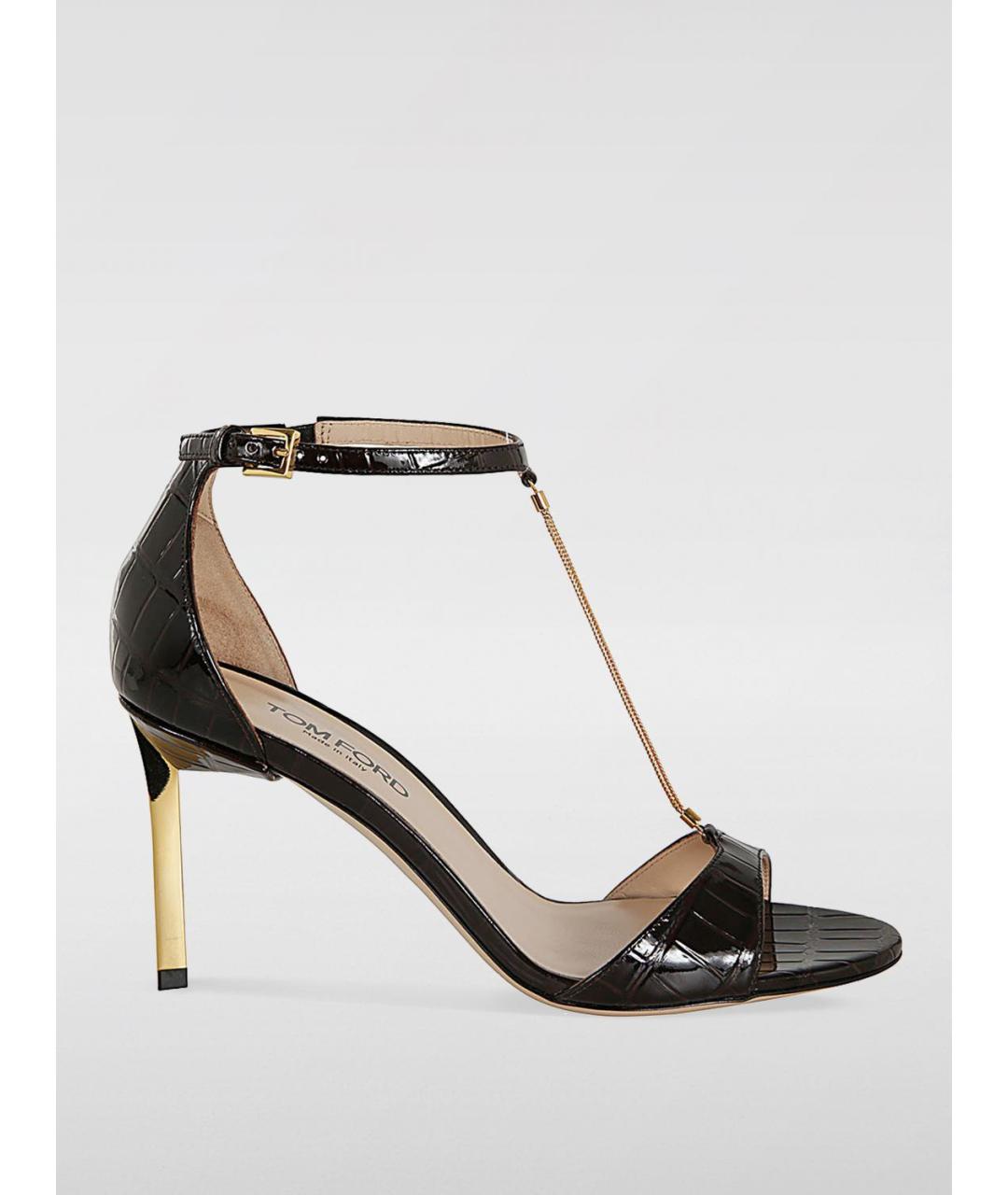 TOM FORD Коричневые босоножки, фото 4