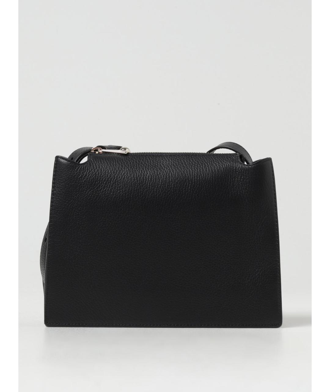 FURLA Черная кожаная сумка через плечо, фото 4
