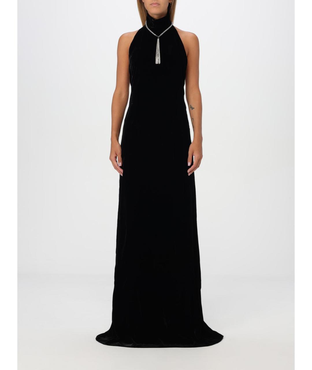 MAX MARA Черное вискозное платье, фото 2