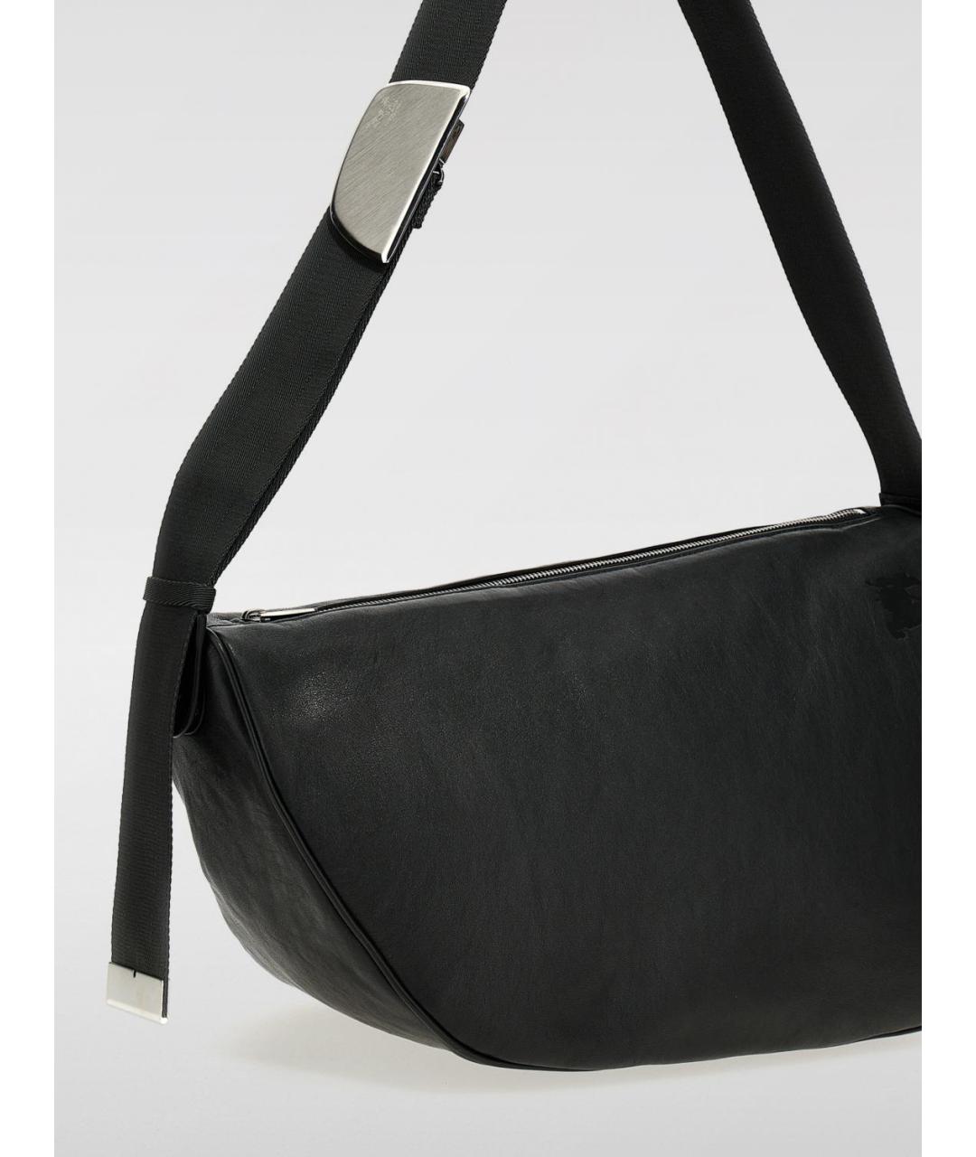 BURBERRY Черная кожаная сумка на плечо, фото 3