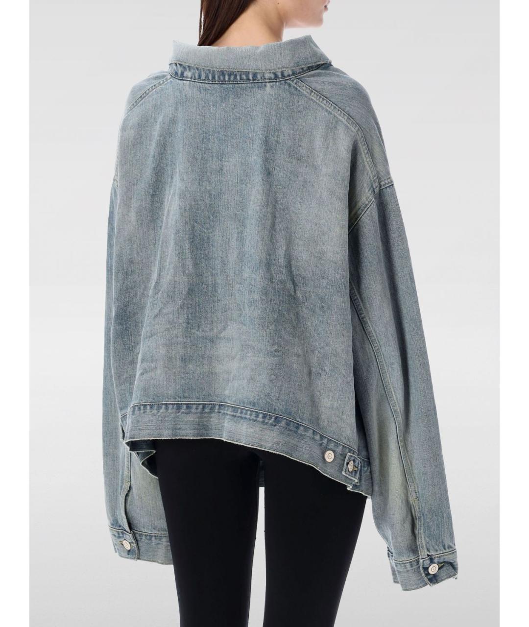 BALENCIAGA Синяя хлопковая куртка, фото 3