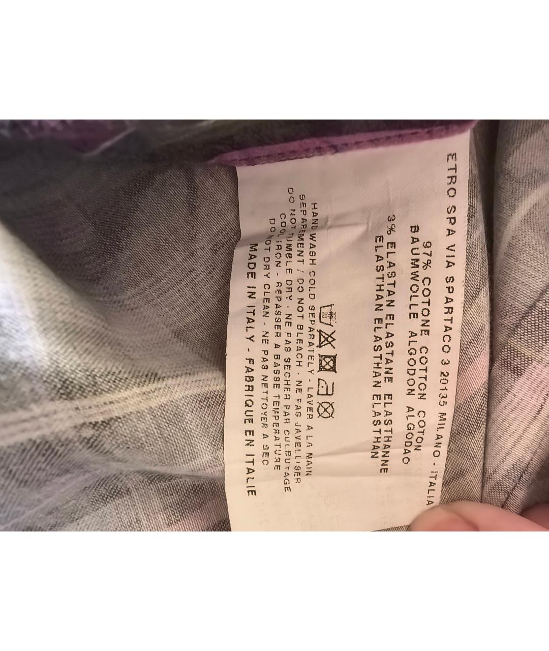 ETRO Мульти хлопковая кэжуал рубашка, фото 5