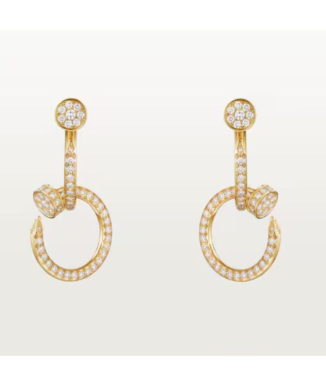 CARTIER Золотые серьги из желтого золота, фото 4
