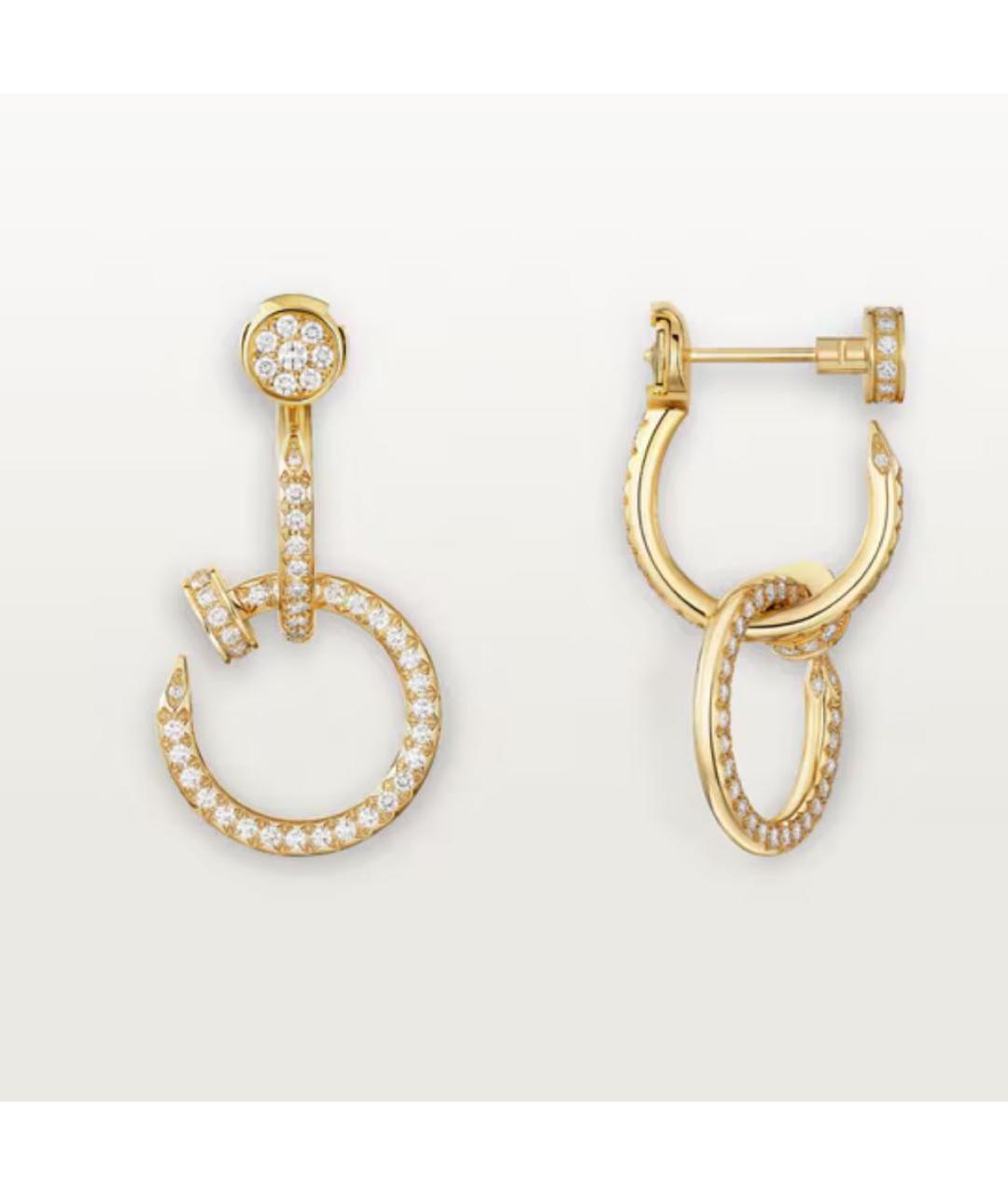 CARTIER Золотые серьги из желтого золота, фото 3