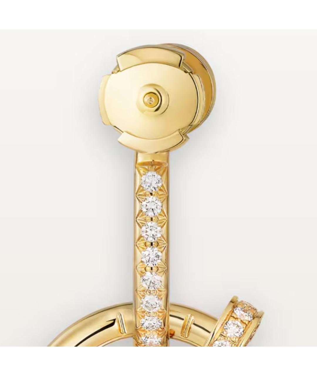 CARTIER Золотые серьги из желтого золота, фото 2