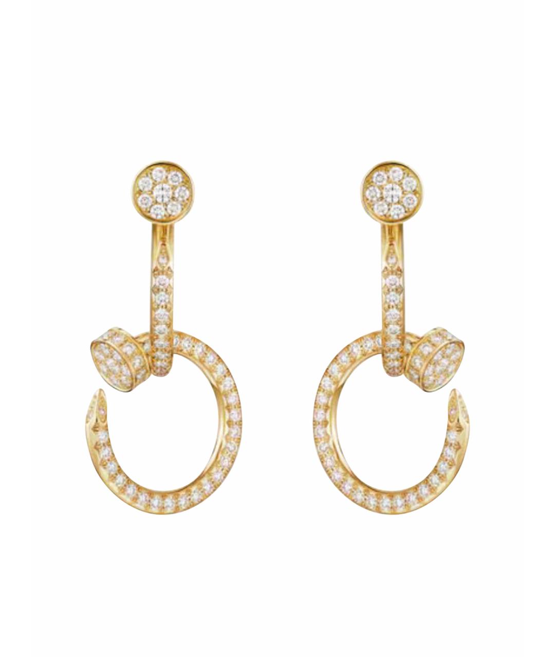 CARTIER Золотые серьги из желтого золота, фото 1