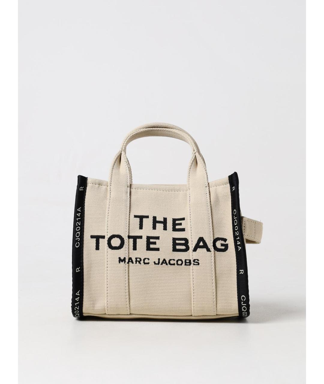 MARC JACOBS Бежевая тканевая сумка тоут, фото 4
