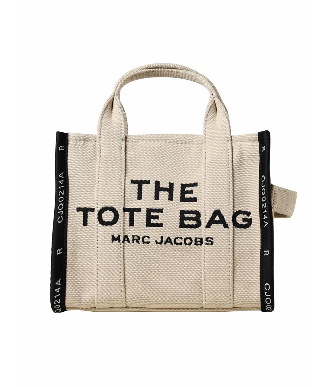 MARC JACOBS Бежевая тканевая сумка тоут, фото 1