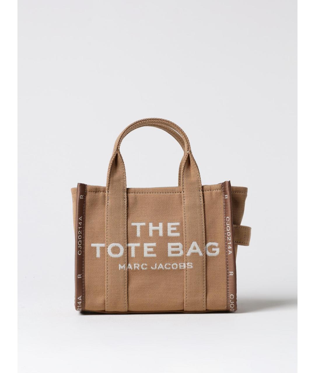 MARC JACOBS Бежевая тканевая сумка тоут, фото 4