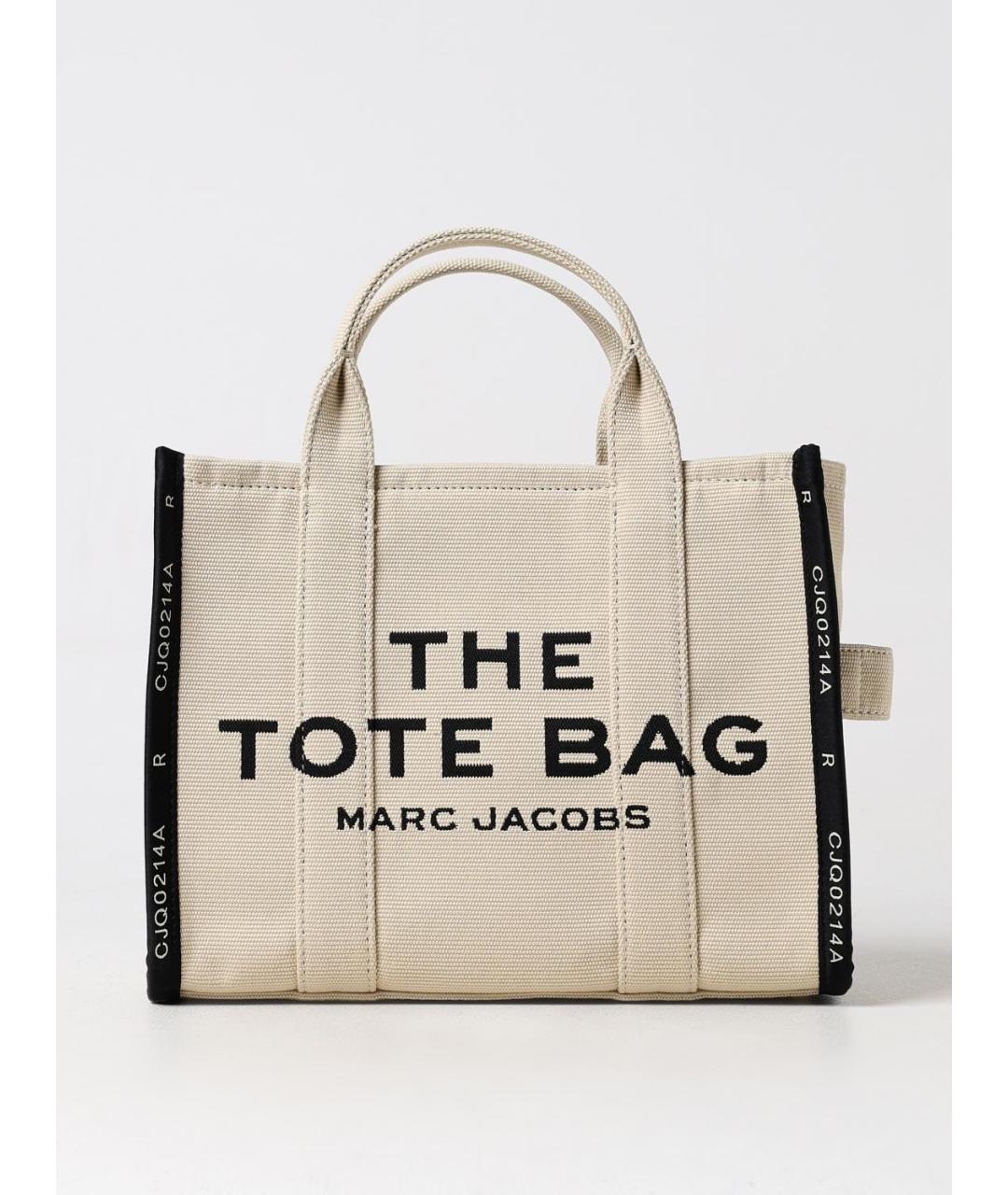 MARC JACOBS Бежевая тканевая сумка тоут, фото 4