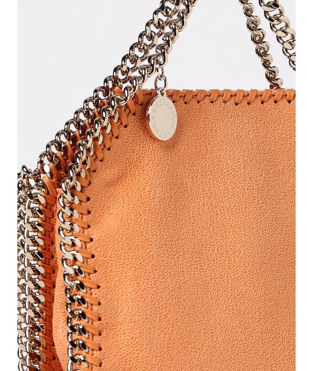 STELLA MCCARTNEY Оранжевая сумка тоут из искусственной кожи, фото 4