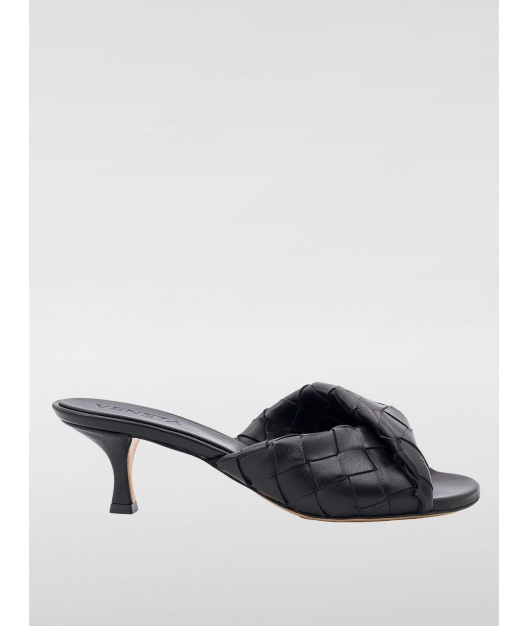 BOTTEGA VENETA Черные босоножки, фото 4