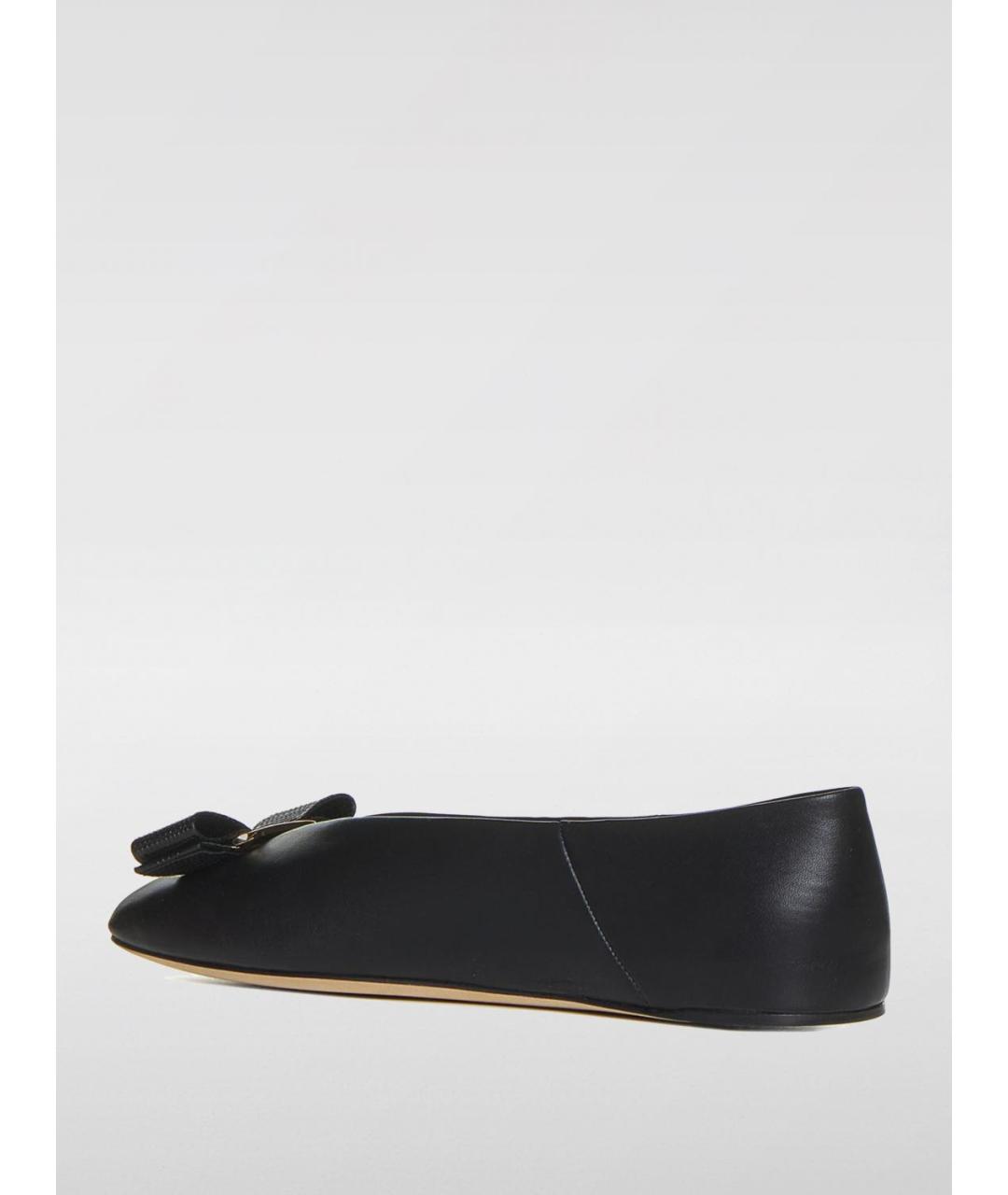 FERRAGAMO Черные балетки, фото 3