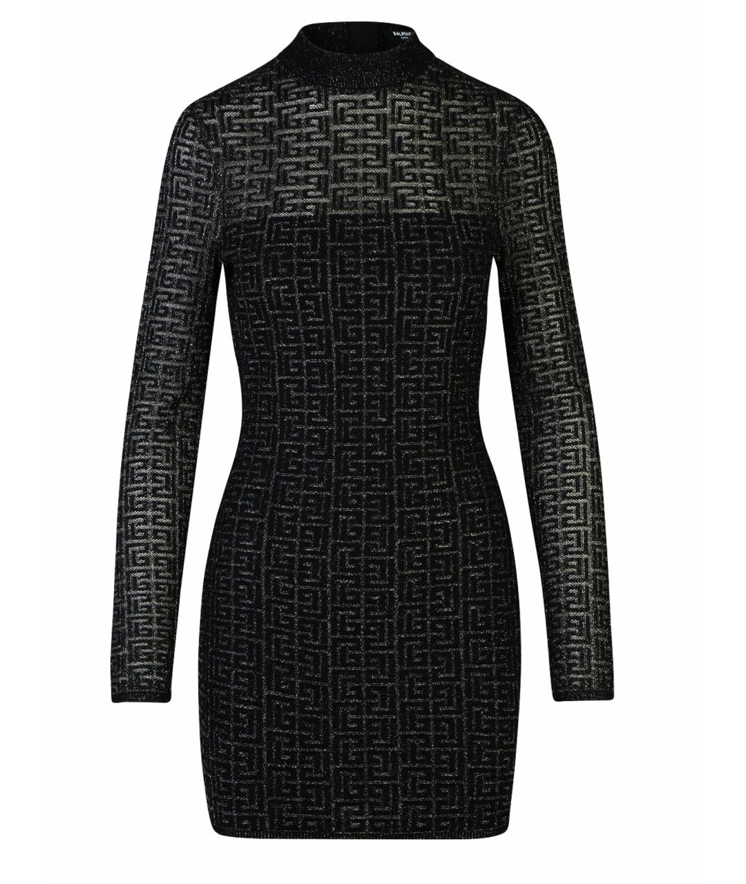 BALMAIN Черное вискозное платье, фото 1