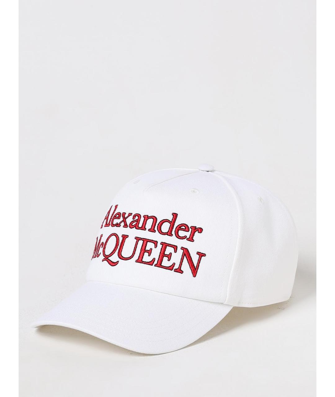 ALEXANDER MCQUEEN Белая хлопковая кепка/бейсболка, фото 5