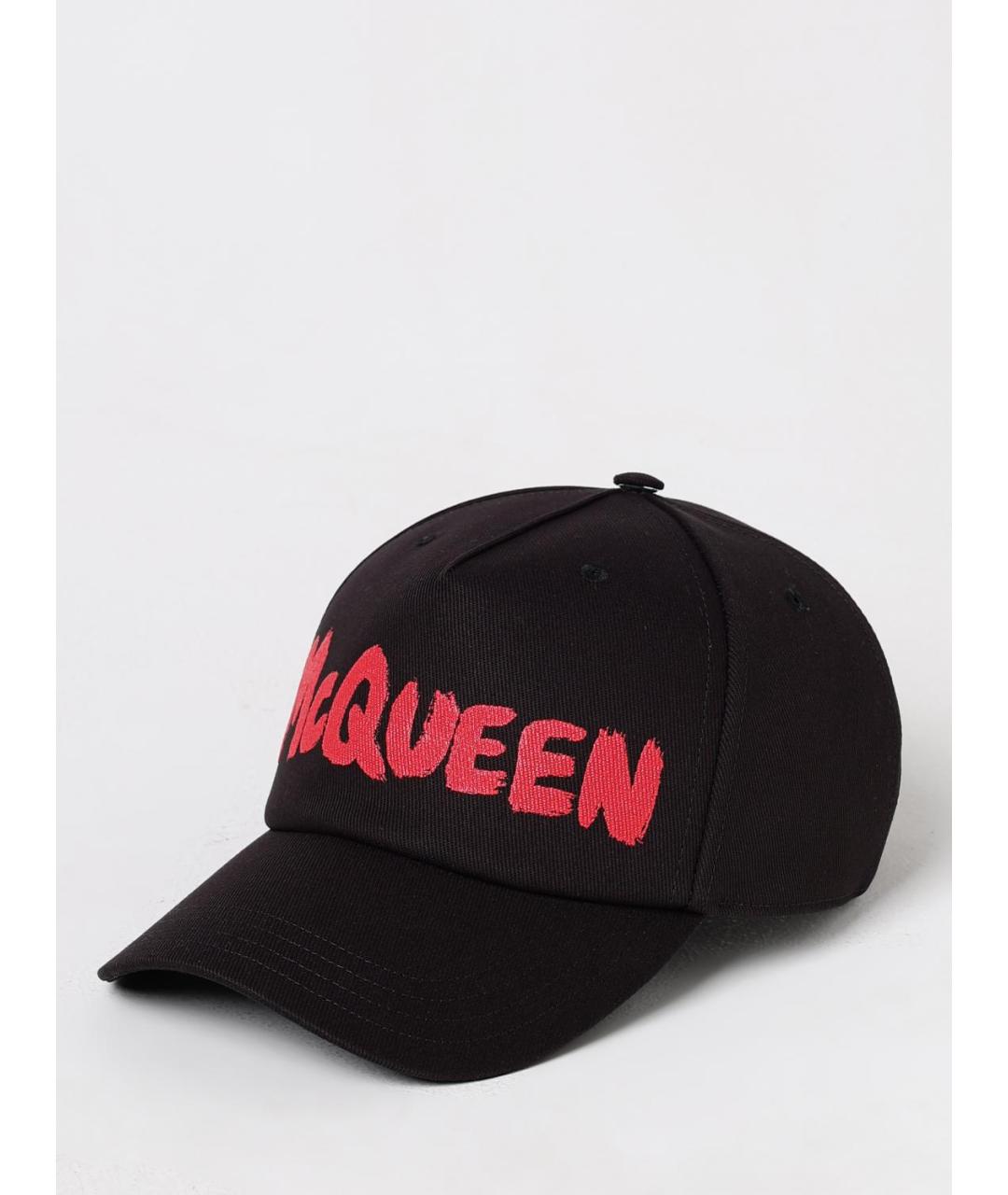 ALEXANDER MCQUEEN Черная хлопковая кепка/бейсболка, фото 5