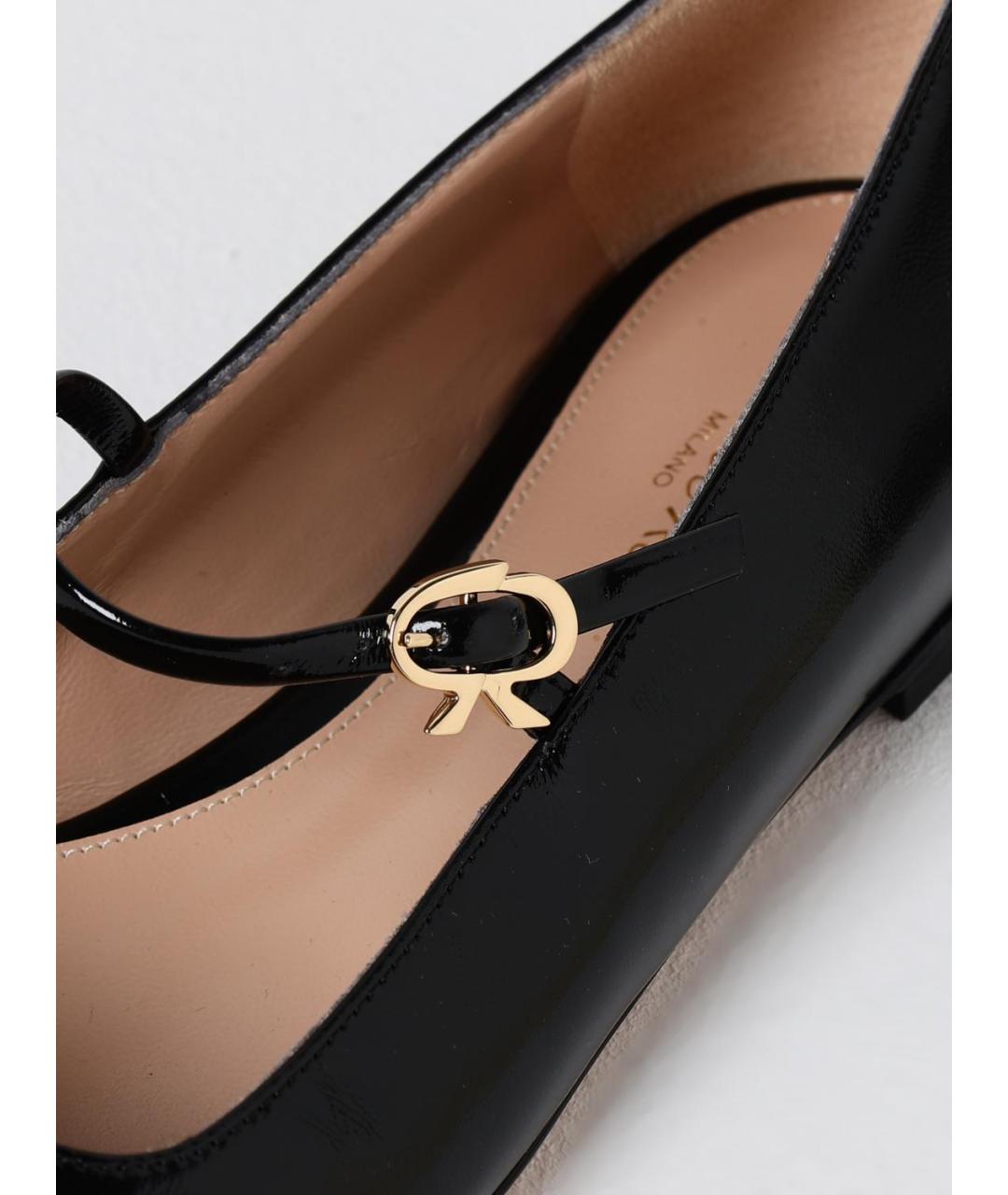 GIANVITO ROSSI Черные балетки, фото 4