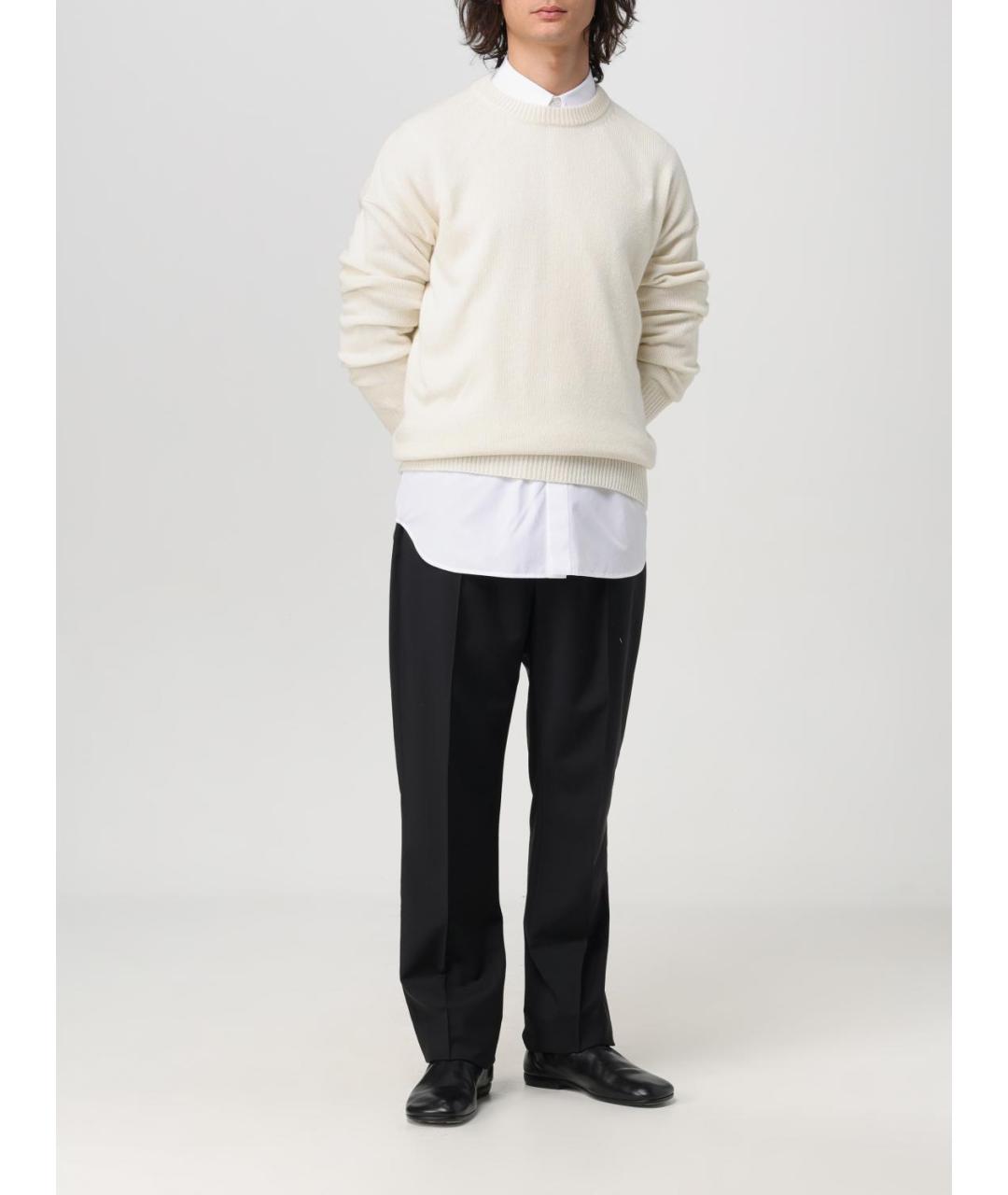 JIL SANDER Белая хлопковая кэжуал рубашка, фото 3