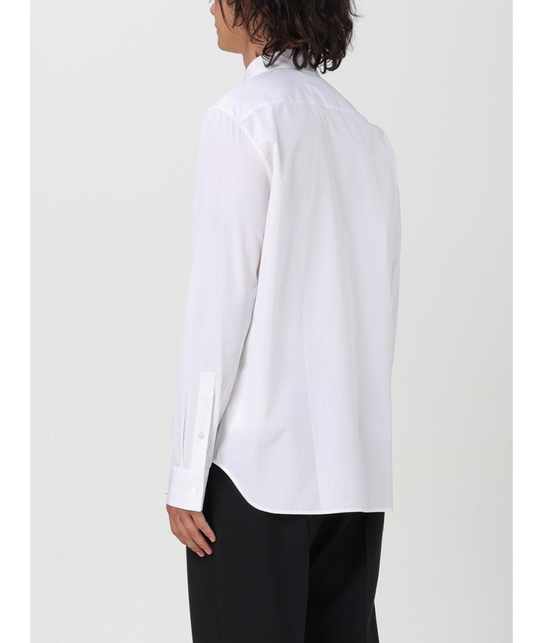 JIL SANDER Белая хлопковая кэжуал рубашка, фото 4