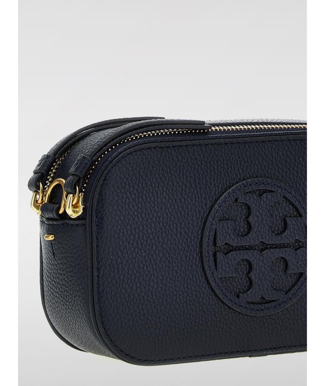 TORY BURCH Синяя кожаная сумка через плечо, фото 3