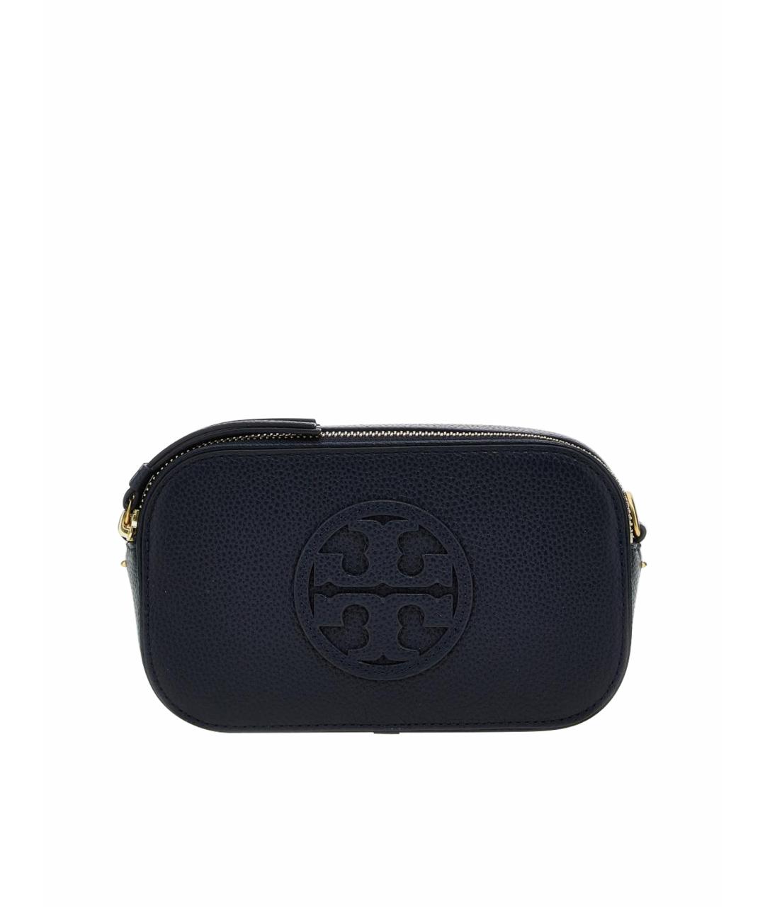 TORY BURCH Синяя кожаная сумка через плечо, фото 1