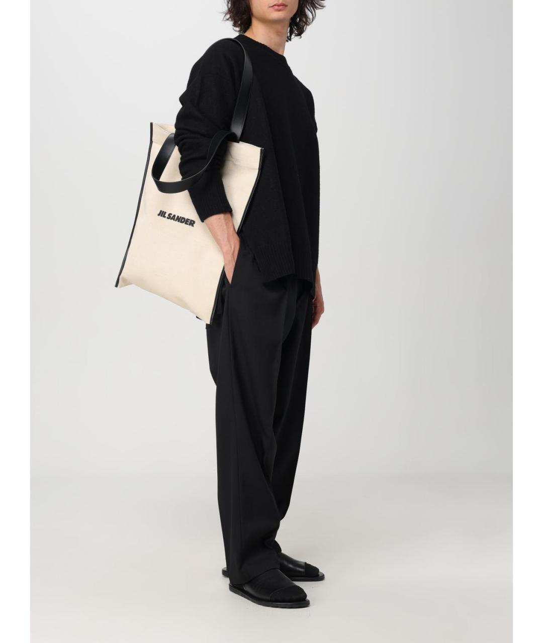 JIL SANDER Бежевая сумка тоут, фото 2
