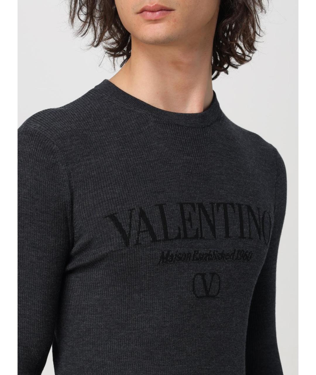 VALENTINO Антрацитовый джемпер / свитер, фото 6