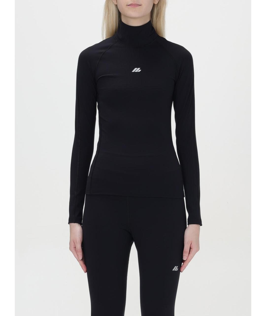 BALENCIAGA Черная синтетическая водолазка, фото 2
