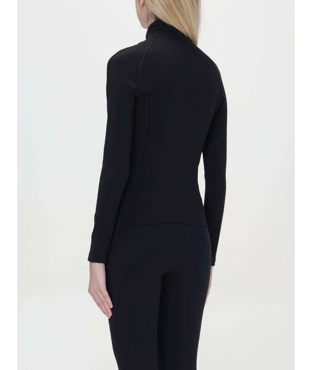 BALENCIAGA Черная синтетическая водолазка, фото 4