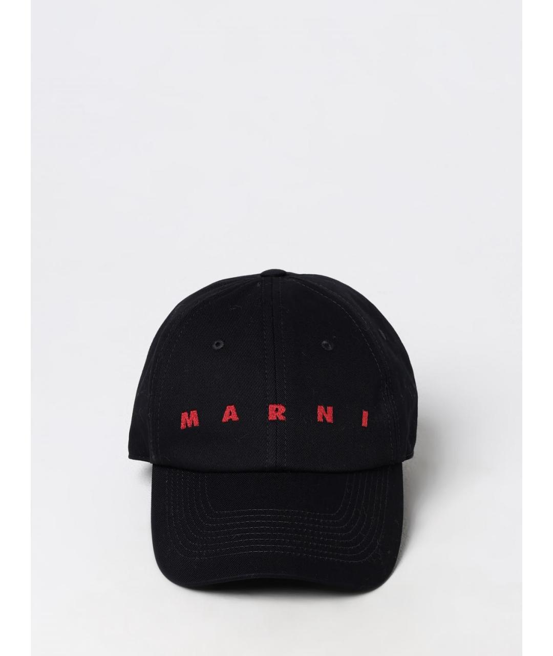 MARNI Черная хлопковая кепка/бейсболка, фото 3