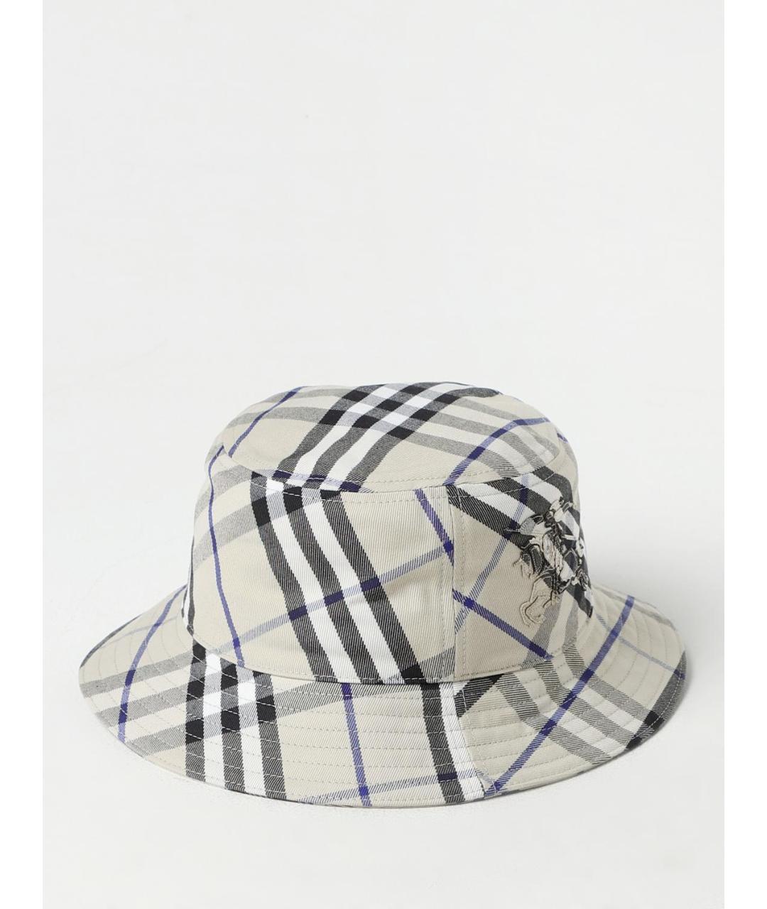 BURBERRY Бежевая хлопковая шляпа, фото 5