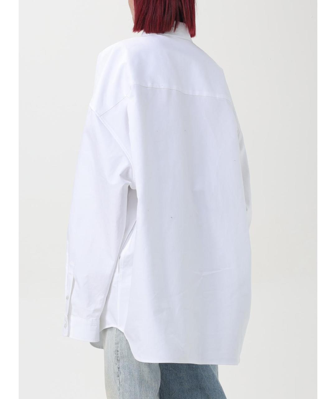 BALENCIAGA Белая хлопковая рубашка, фото 4