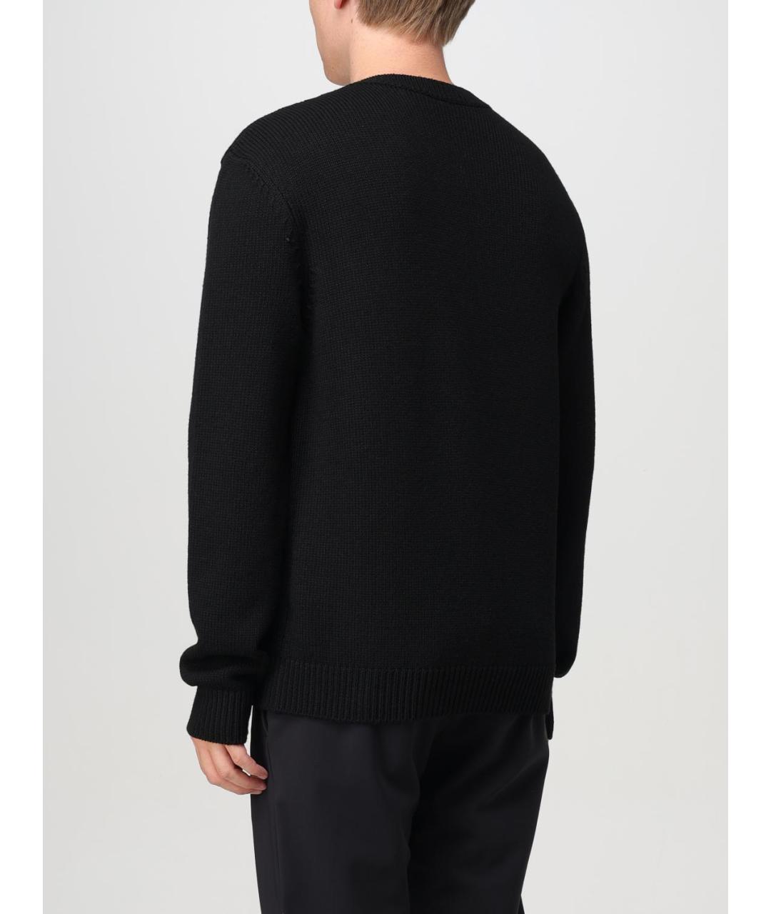 BALMAIN Черный шерстяной джемпер / свитер, фото 3