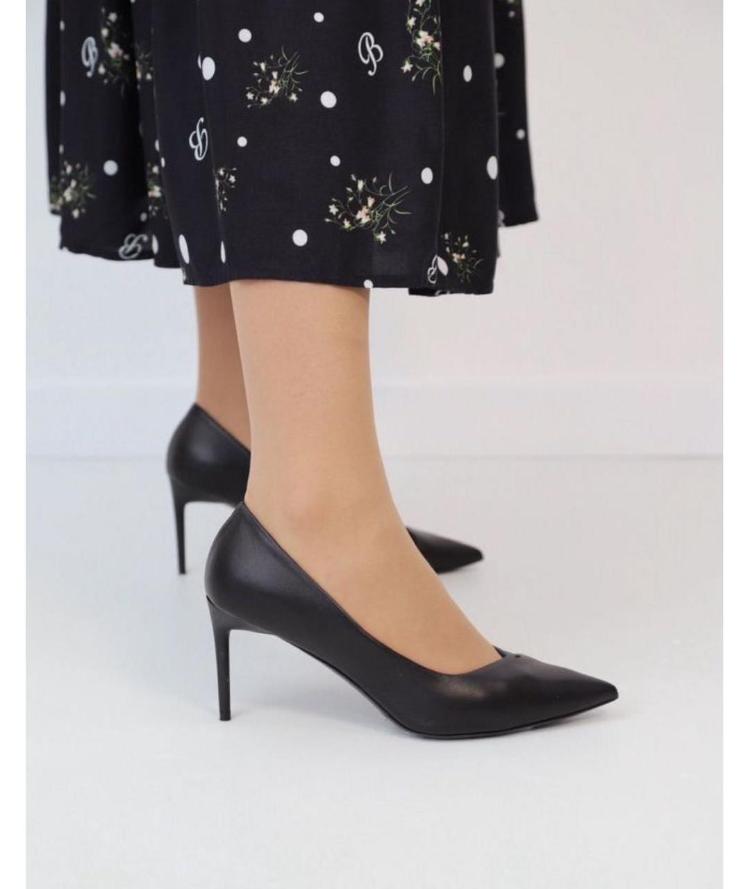 MAX MARA Черные кожаные туфли, фото 8