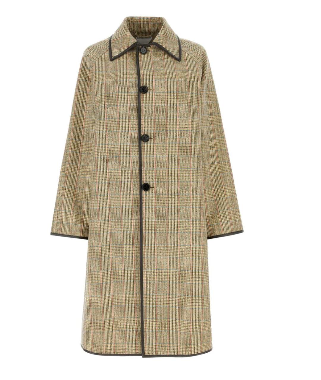 BOTTEGA VENETA Бежевая шерстяная парка, фото 1