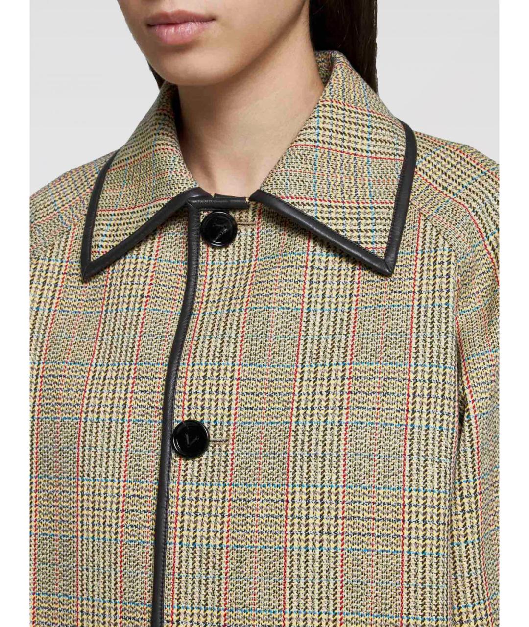 BOTTEGA VENETA Бежевая шерстяная парка, фото 4