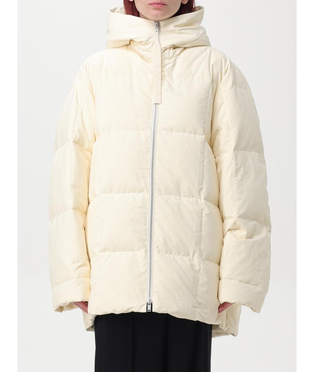 JIL SANDER Бежевый пуховик, фото 2