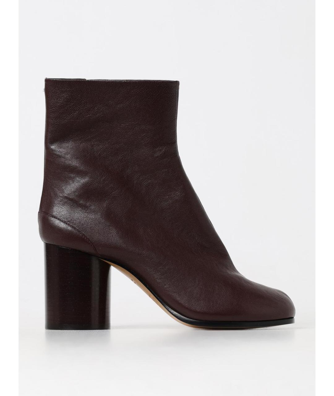 MAISON MARGIELA Коричневые кожаные ботильоны, фото 5
