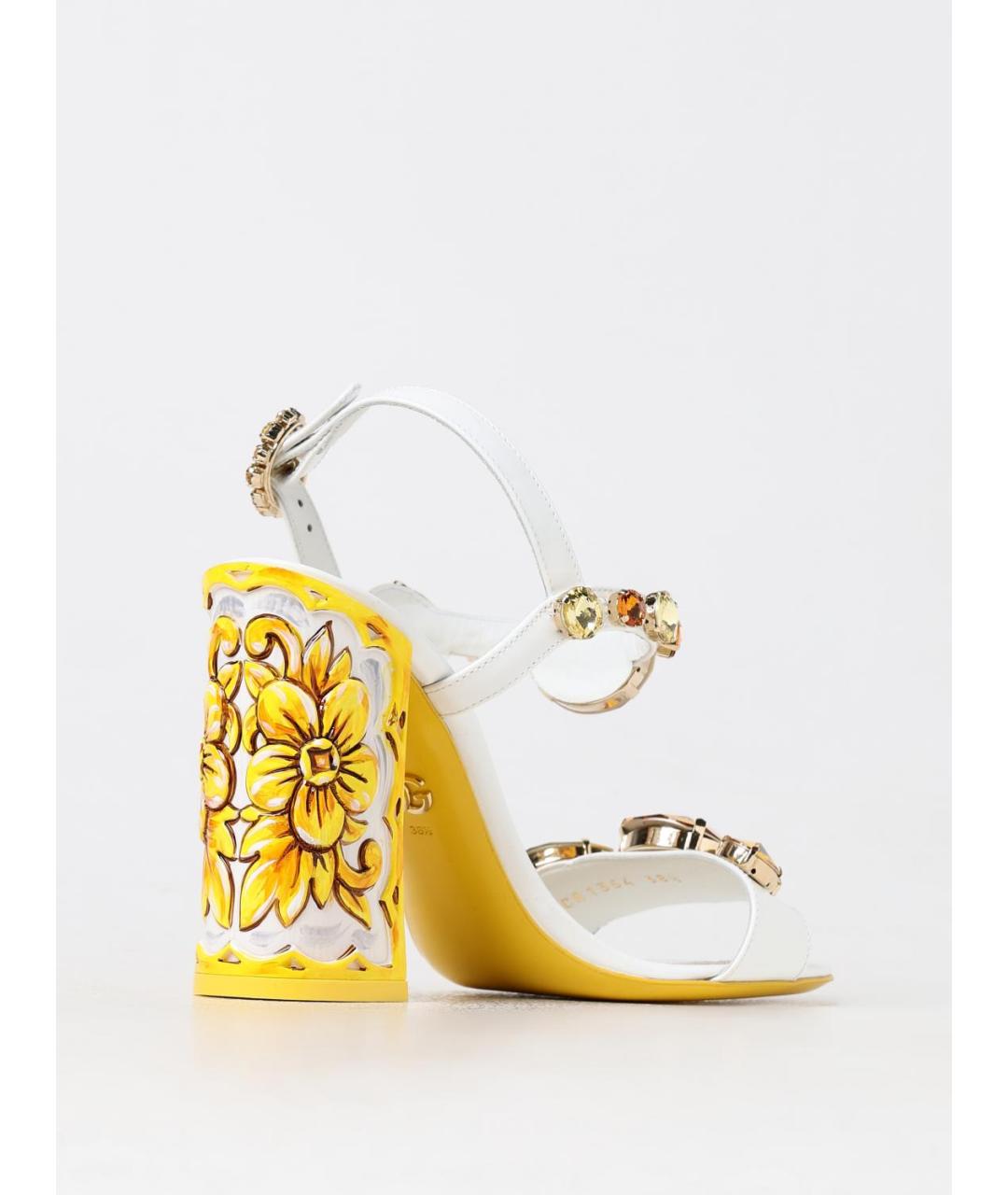 DOLCE&GABBANA Белые босоножки, фото 3
