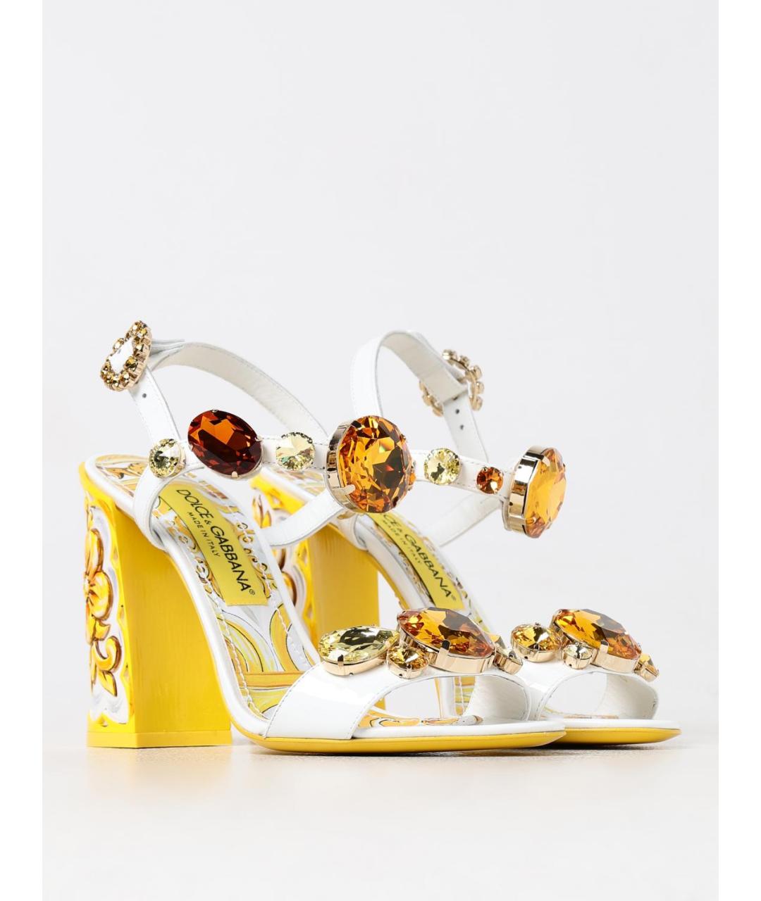 DOLCE&GABBANA Белые босоножки, фото 2