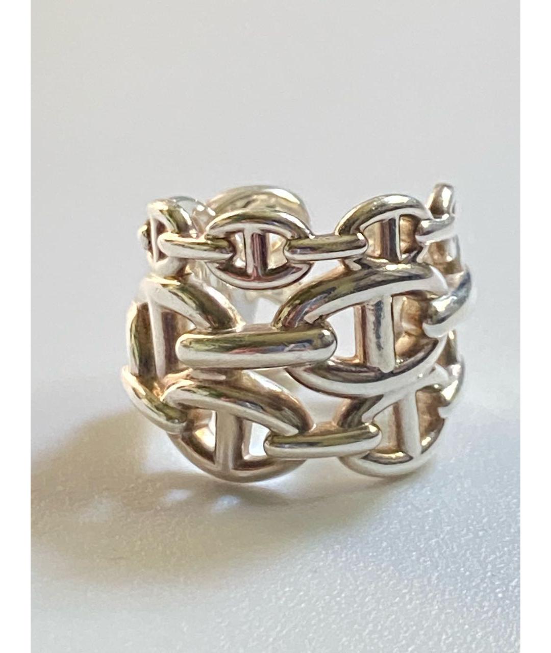 HERMES Серебряное серебряное кольцо, фото 3