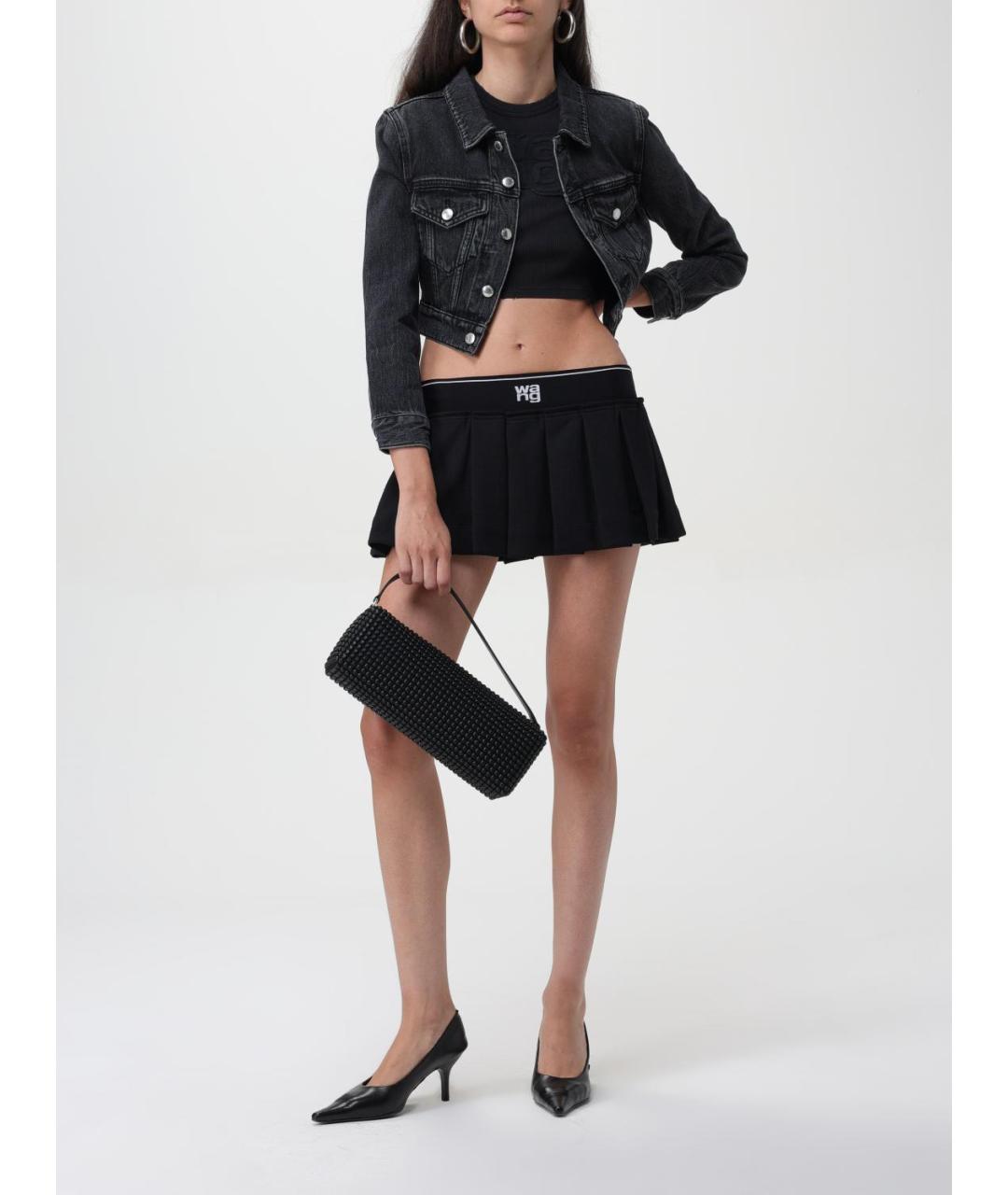 ALEXANDER WANG Черная тканевая сумка с короткими ручками, фото 2