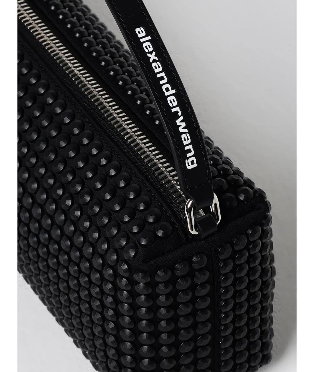 ALEXANDER WANG Черная тканевая сумка с короткими ручками, фото 4
