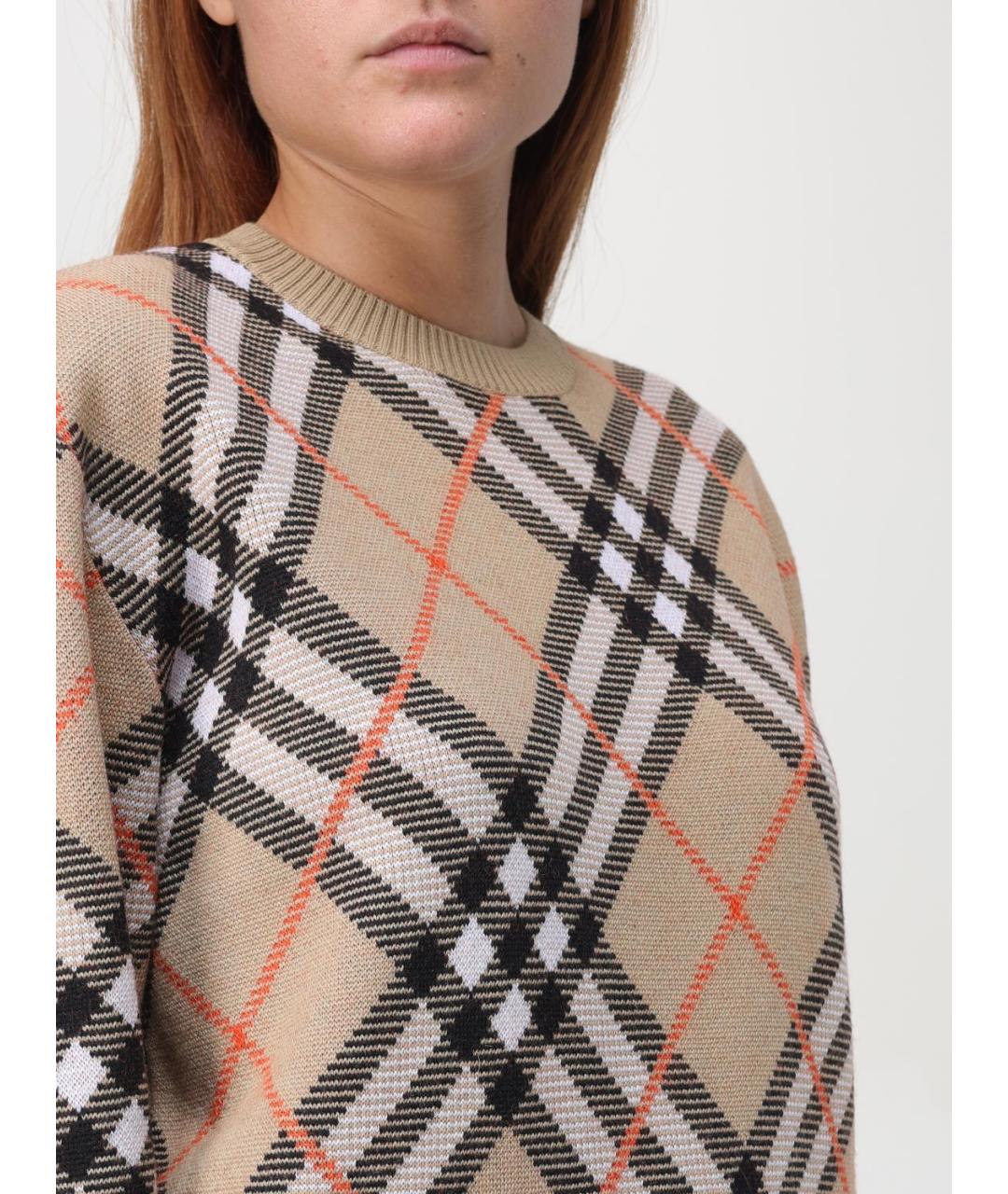 BURBERRY Бежевый джемпер / свитер, фото 6