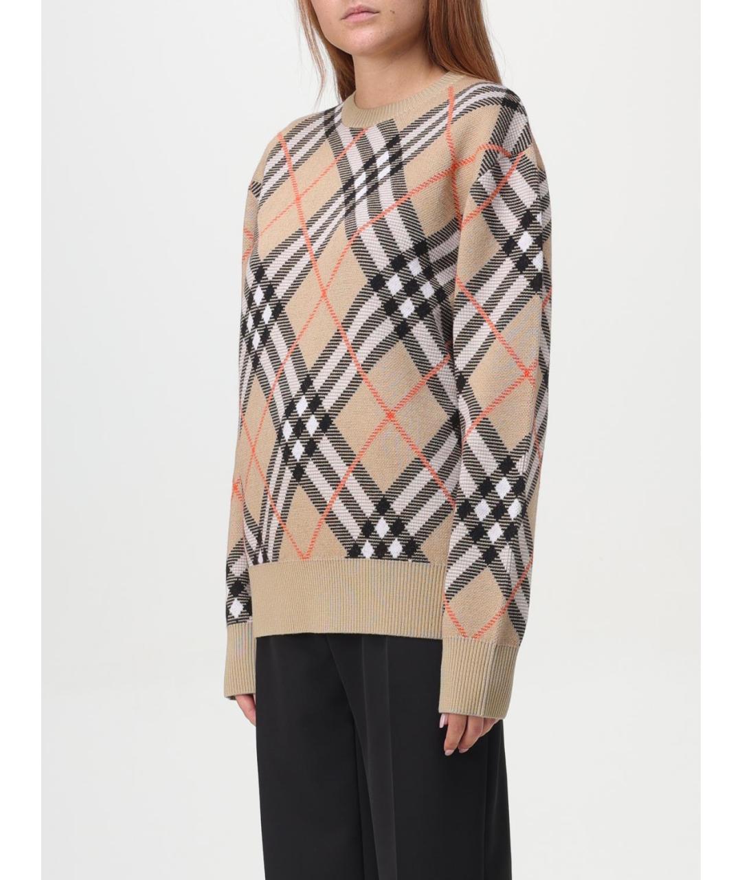 BURBERRY Бежевый джемпер / свитер, фото 5