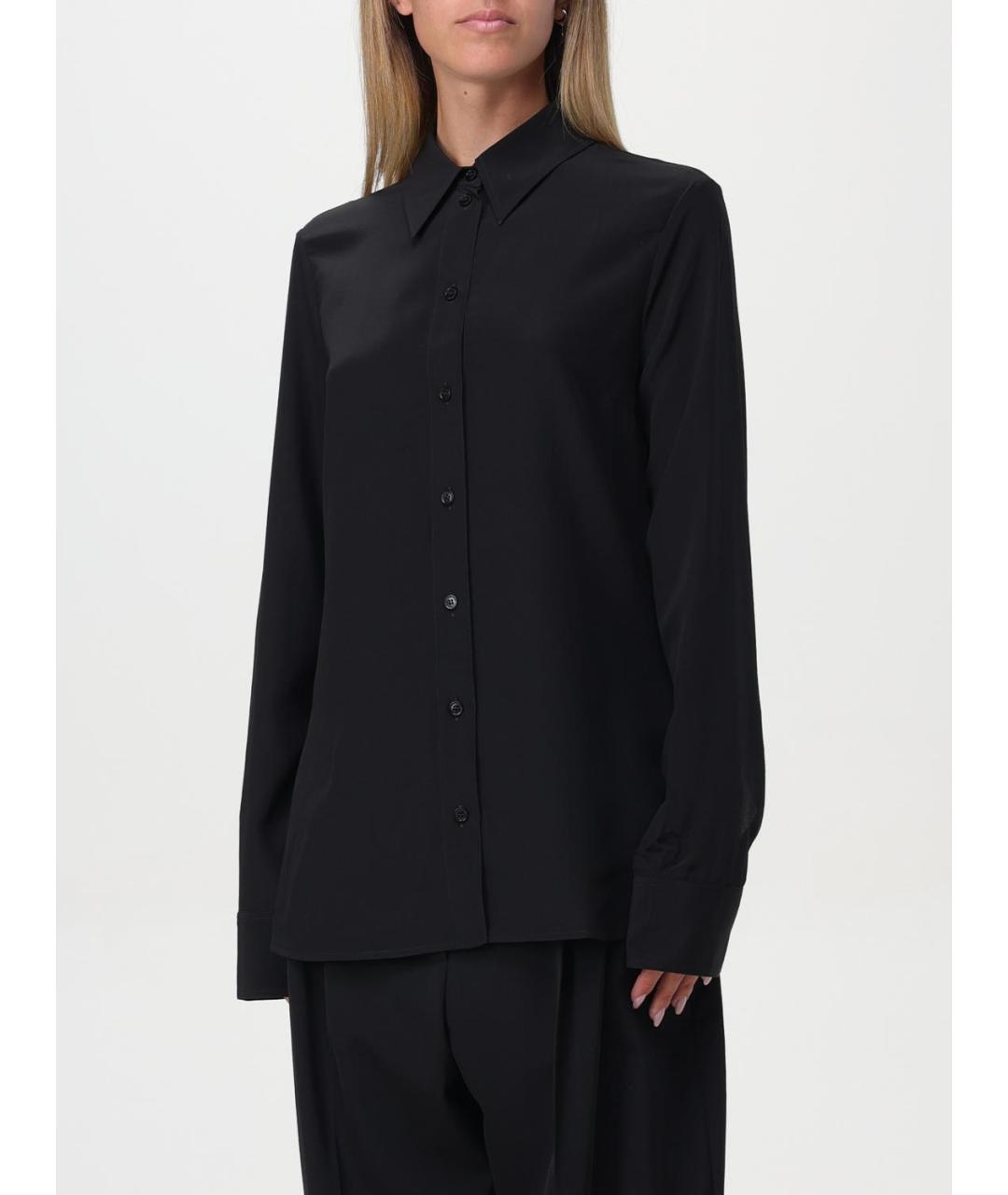 STELLA MCCARTNEY Черная шелковая рубашка, фото 4