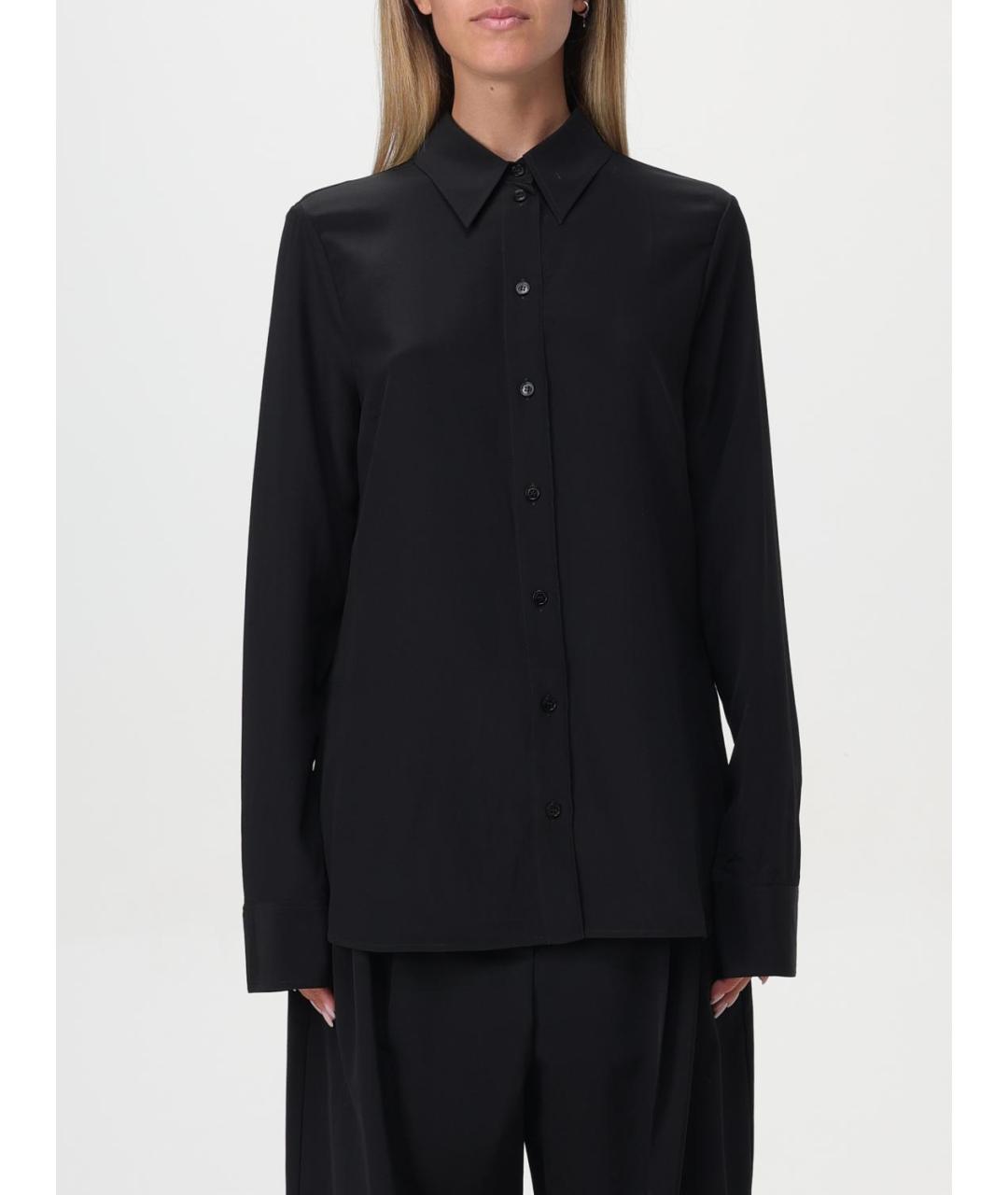 STELLA MCCARTNEY Черная шелковая рубашка, фото 2