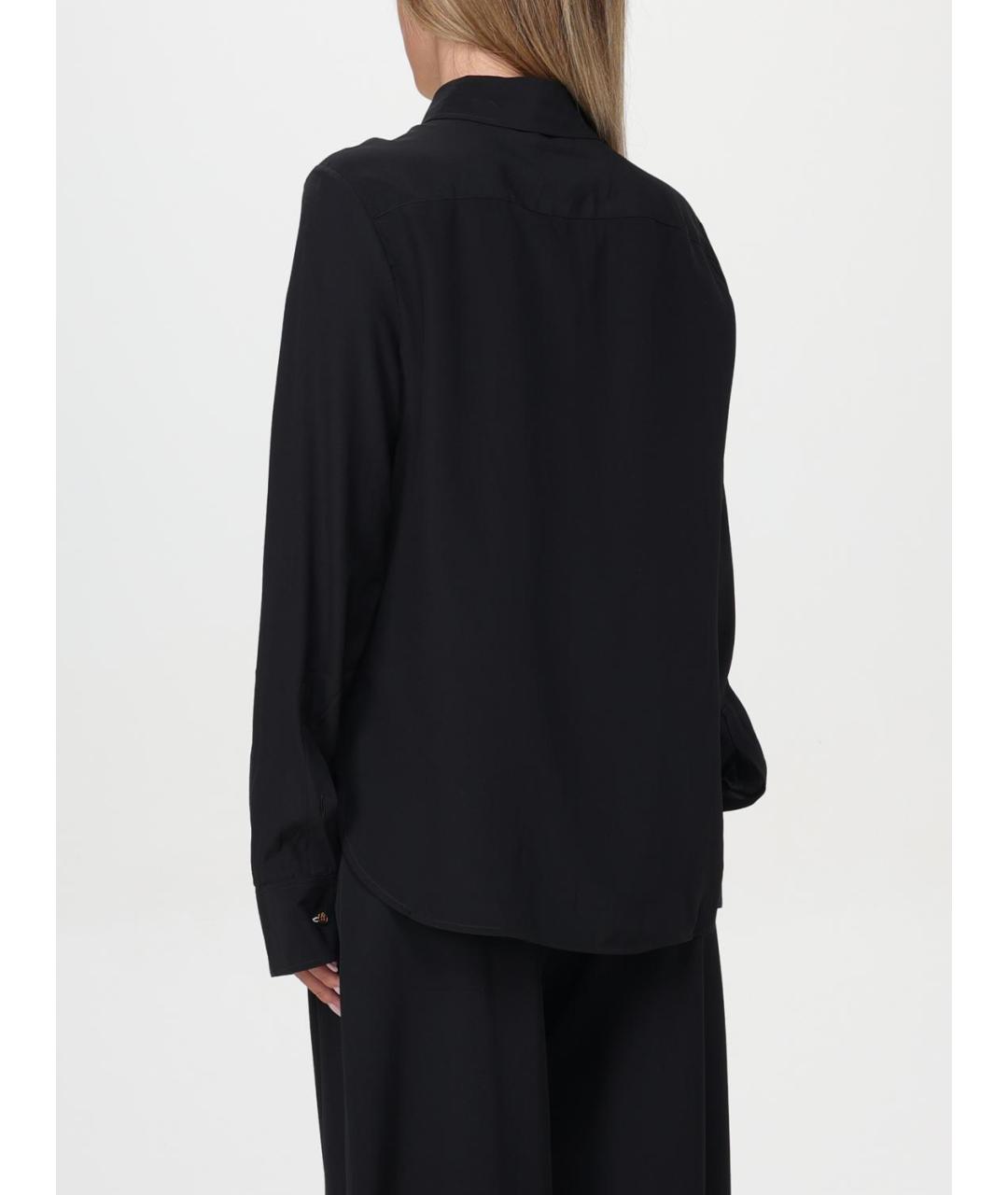 STELLA MCCARTNEY Черная шелковая рубашка, фото 3